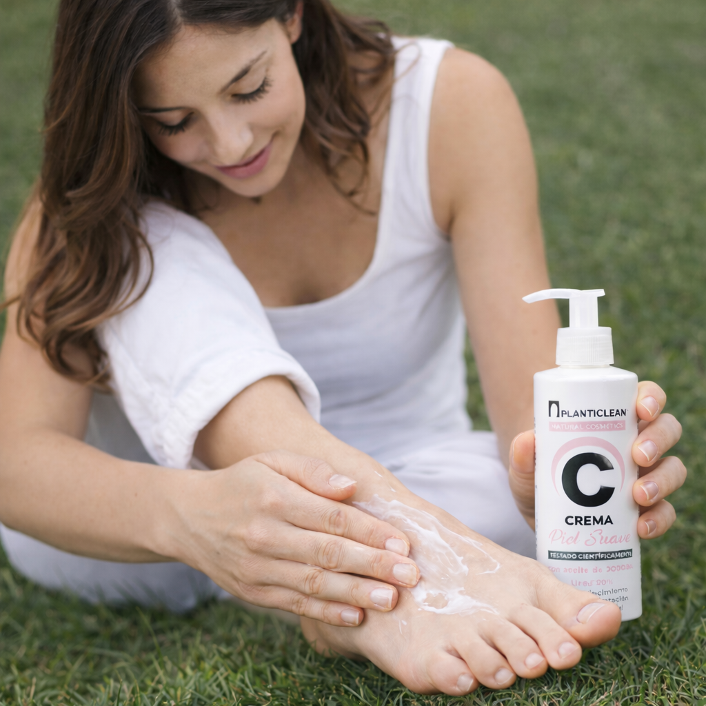 crema suave para pies cansados.